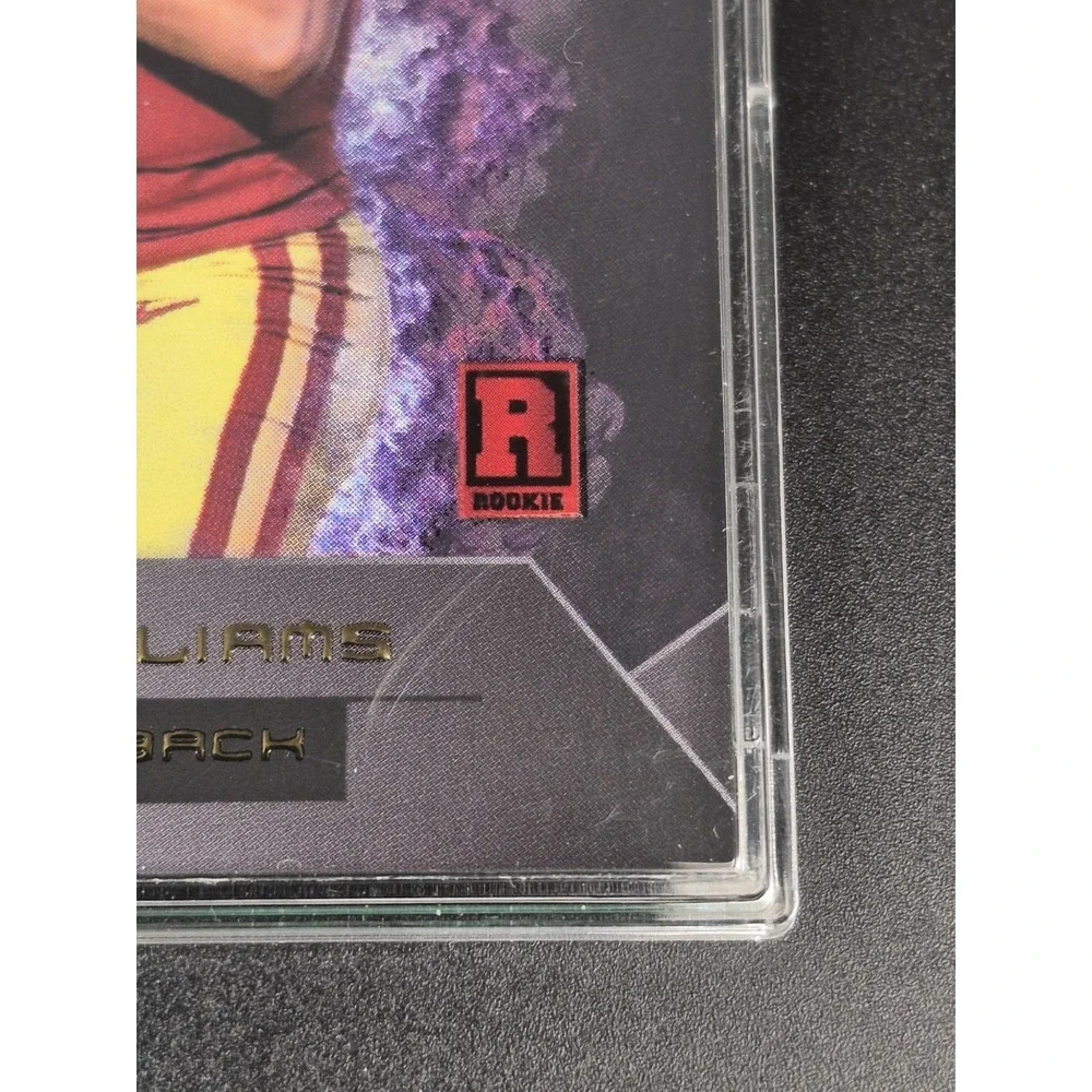 2023 Wild Card Matte Caleb Williams ##RH-CW Rookie Heat Purple Smoke /100
